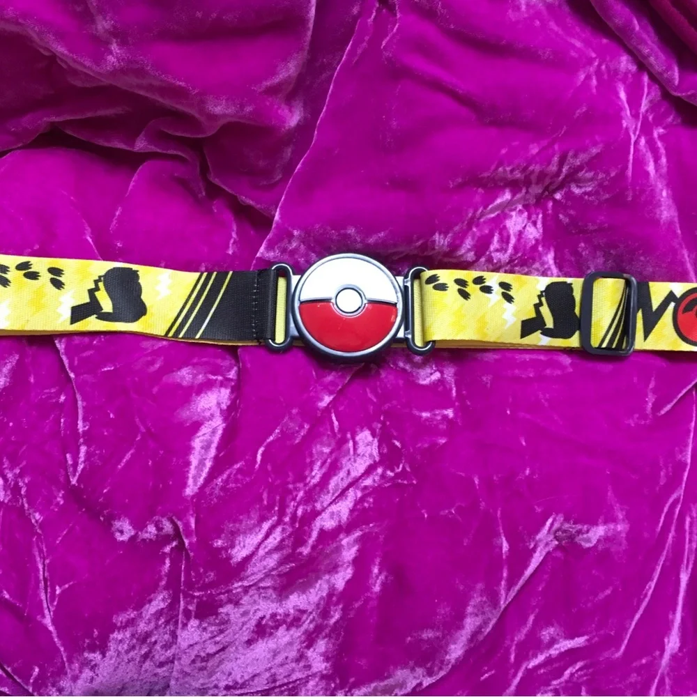 Pokémon Yellow and Red Kids Belt with Poké Ball Buckle